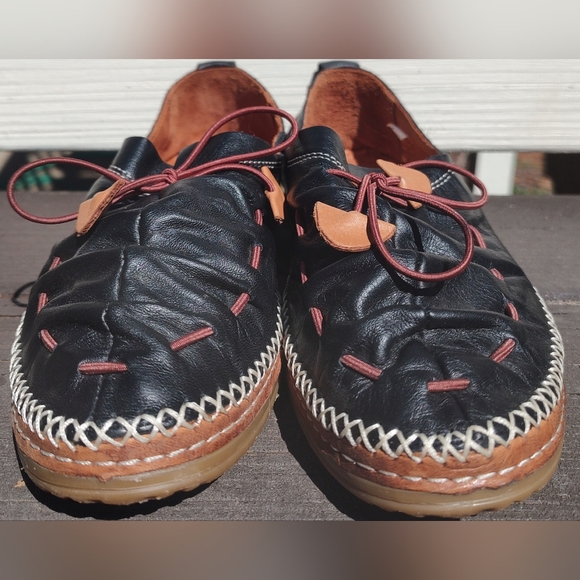 Spring Step Leather Loafer Slipon Black Berna-B Womens Size EU 41 US 10 - Picture 3 of 7